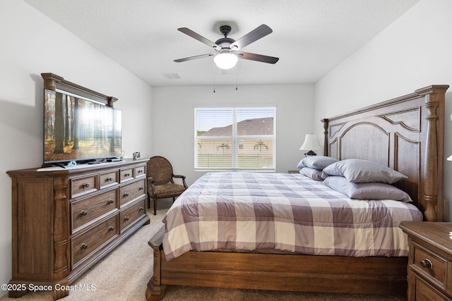 3724 Sandhill Crane Cir, Mims, FL 32754 - bedroom featuring light carpet and ceiling fan