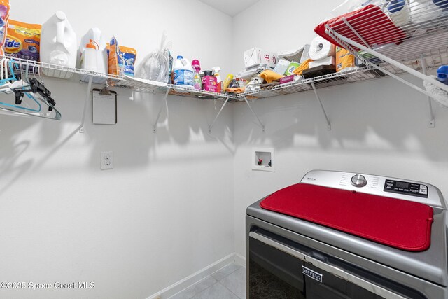 3724 Sandhill Crane Cir, Mims, FL 32754 - laundry room featuring washer / dryer and tile patterned floors
