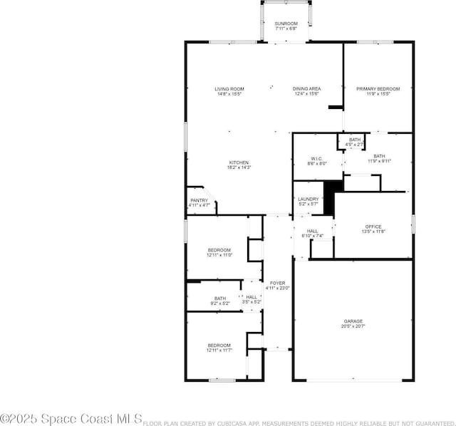 3724 Sandhill Crane Cir, Mims, FL 32754 - view of floor plan / room layout