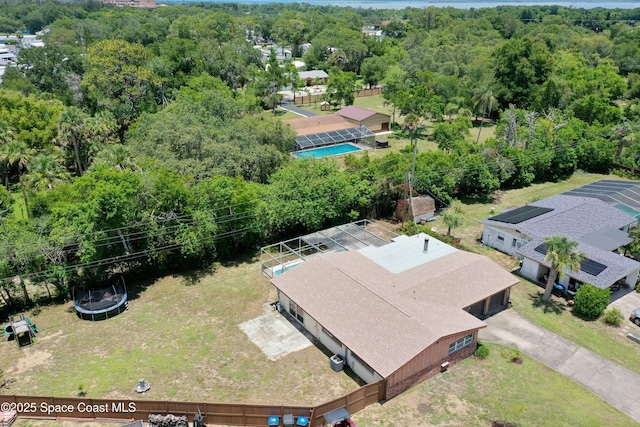614 W Ct, Titusville, FL 32796 - view of subject property featuring a pool