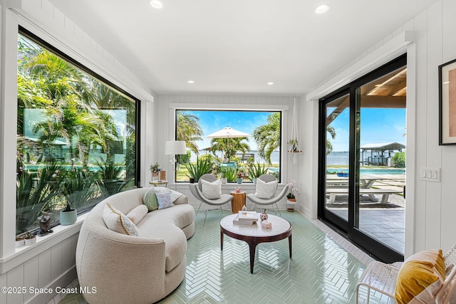 2600 N Riverside Dr, Indialantic, FL 32903 - living room with recessed lighting