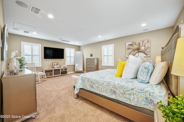 7873 Desmond Ave, Melbourne, FL 32940 - bedroom featuring recessed lighting and carpet flooring