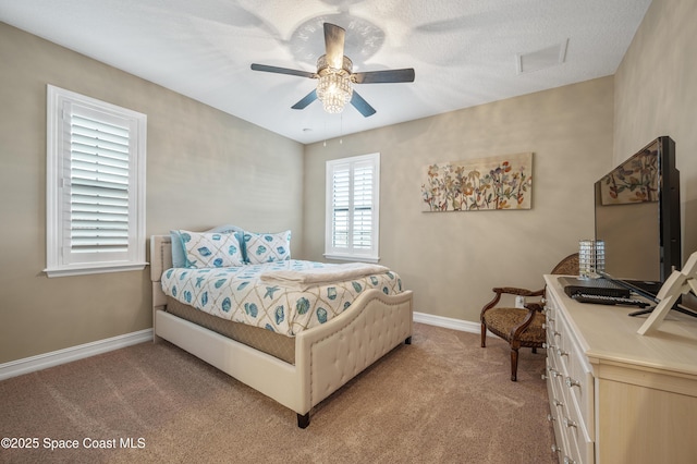 7873 Desmond Ave, Melbourne, FL 32940 - bedroom featuring light carpet and ceiling fan
