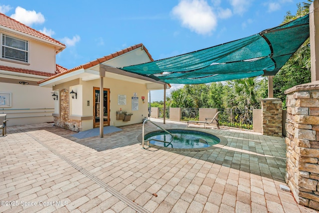 1375 Isabella Dr Unit 108, Melbourne, FL 32935 - view of swimming pool with a patio and a community hot tub