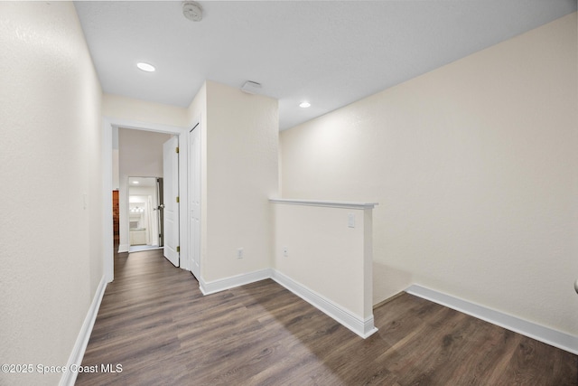 1375 Isabella Dr Unit 108, Melbourne, FL 32935 - hall featuring dark wood finished floors and recessed lighting
