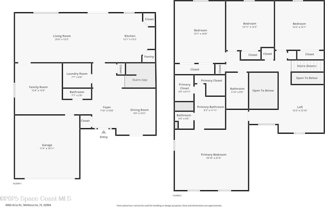 4060 Aria Dr, Melbourne, FL 32904 - view of floor plan / room layout