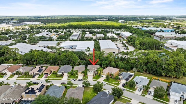 4060 Aria Dr, Melbourne, FL 32904 - aerial overview of property's location featuring nearby suburban area