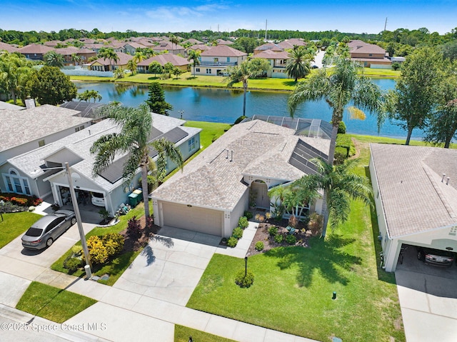 1137 White Oak Cir, Melbourne, FL 32934 - aerial perspective of suburban area with a large body of water