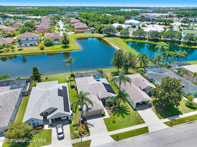 1137 White Oak Cir, Melbourne, FL 32934 - aerial view of residential area featuring a large body of water