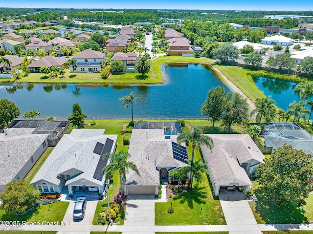 1137 White Oak Cir, Melbourne, FL 32934 - aerial perspective of suburban area with a large body of water