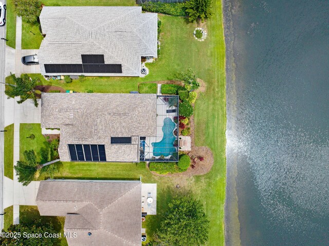 1137 White Oak Cir, Melbourne, FL 32934 - view from above of property featuring a pool
