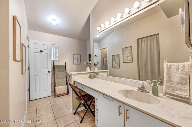 1137 White Oak Cir, Melbourne, FL 32934 - full bath with tile patterned flooring and vanity