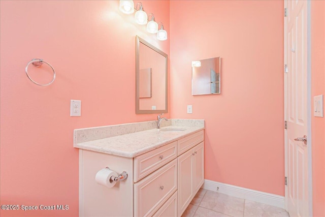 608 Lorelei Ave, Melbourne, FL 32901 - bathroom with vanity and tile patterned flooring