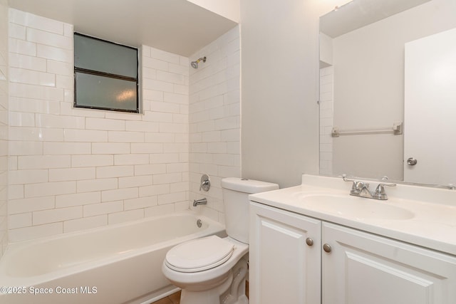 1337 Pakenham St NW, Palm Bay, FL 32907 - bathroom with vanity and bathtub / shower combination