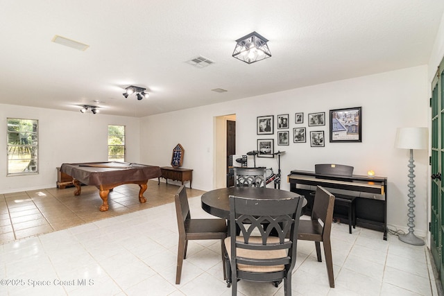 4685 Sand Point Rd, Grant, FL 32949 - rec room with light tile patterned floors and billiards table