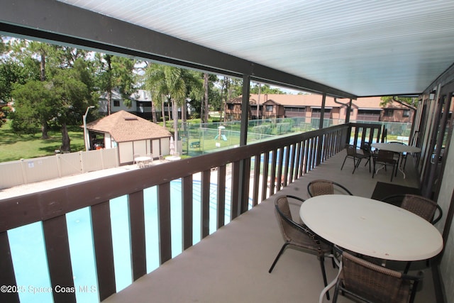 9027 Manchester Ln Unit 22F, West Melbourne, FL 32904 - view of balcony