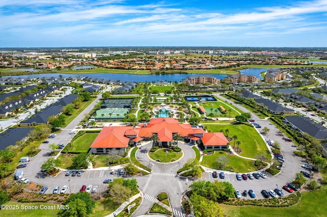 2690 Camberly Cir, Melbourne, FL 32940 - aerial perspective of suburban area featuring a large body of water