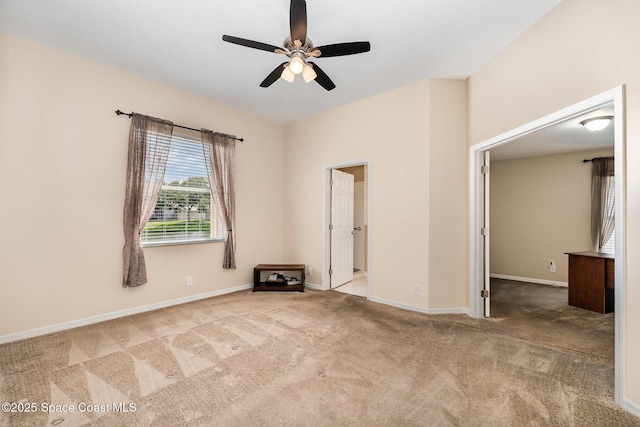 2383 Glasbern Cir, Melbourne, FL 32904 - carpeted empty room featuring ceiling fan and baseboards