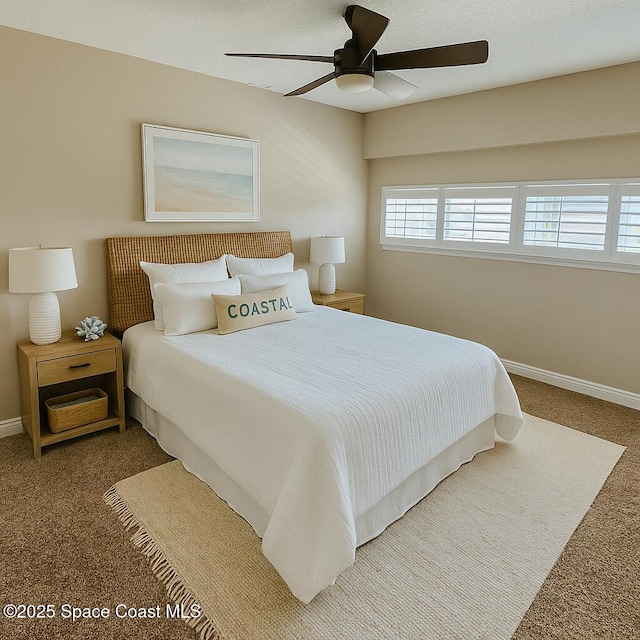 1708 Atlantic St Unit 4F, Melbourne Beach, FL 32951 - bedroom featuring carpet floors and ceiling fan
