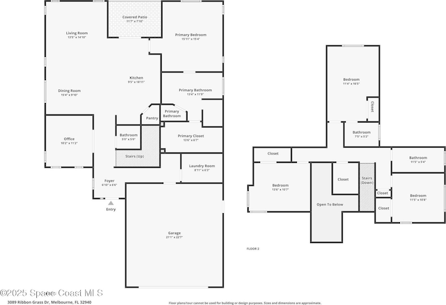 3089 Ribbon Grass Dr, Melbourne, FL 32940 - view of room layout