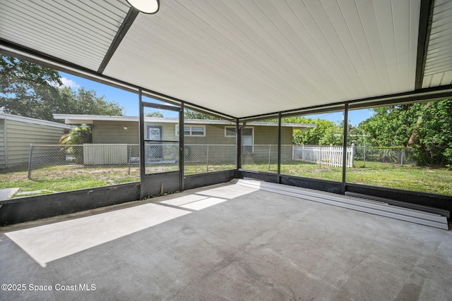 1056 Noreen Blvd, Rockledge, FL 32955 - unfurnished sunroom with lofted ceiling