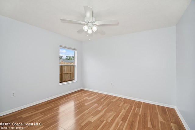 183 Frante Ave NE, Palm Bay, FL 32907 - unfurnished room featuring light wood-style floors and a ceiling fan