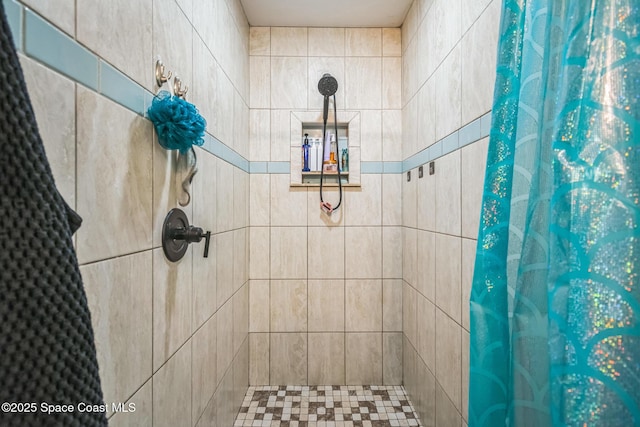 1565 Venus St, Merritt Island, FL 32953 - full bathroom featuring a tile shower