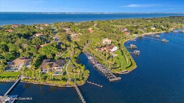260 Utopia Cir, Merritt Island, FL 32952 - aerial view of property's location featuring a nearby body of water