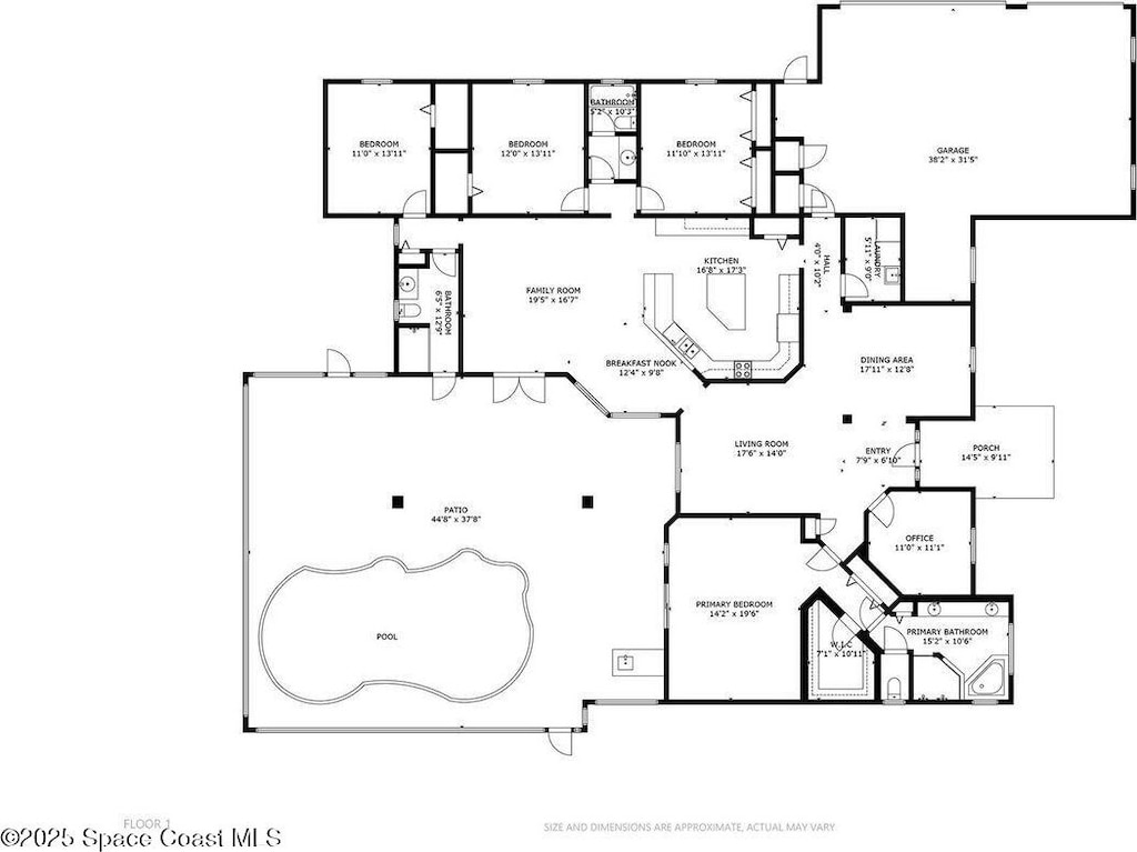 290 Utopia Cir, Merritt Island, FL 32952 - view of room layout