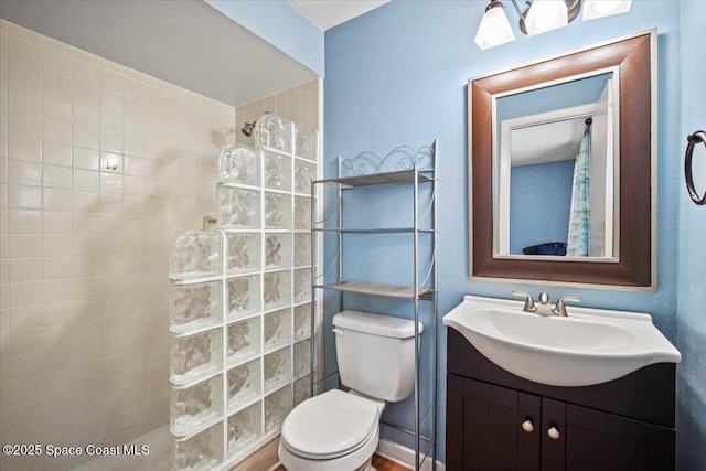 3664 Longbow Rd, Cocoa, FL 32926 - bathroom featuring walk in shower and vanity