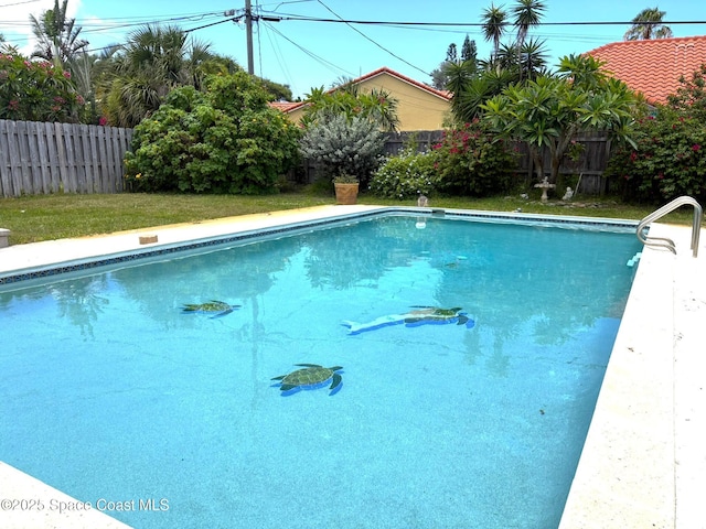 292 Pine Tree Dr, Indialantic, FL 32903 - view of swimming pool with a fenced backyard