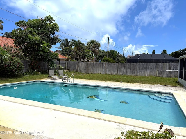 292 Pine Tree Dr, Indialantic, FL 32903 - view of swimming pool with a fenced backyard and a patio area