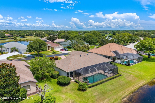 7987 Bradwick Way, Melbourne, FL 32940 - aerial perspective of suburban area with a nearby body of water