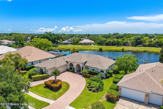 7987 Bradwick Way, Melbourne, FL 32940 - aerial view of property and surrounding area featuring a nearby body of water