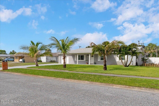 955 Bartlett Ln, Rockledge, FL 32955 - view of front facade featuring concrete driveway and an attached garage