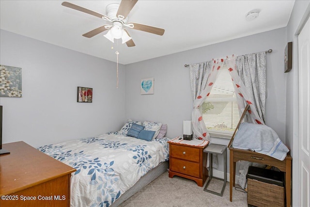 955 Bartlett Ln, Rockledge, FL 32955 - carpeted bedroom featuring ceiling fan