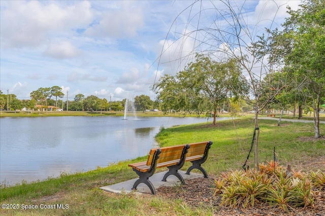 955 Bartlett Ln, Rockledge, FL 32955 - view of home's community with a water view and a lawn