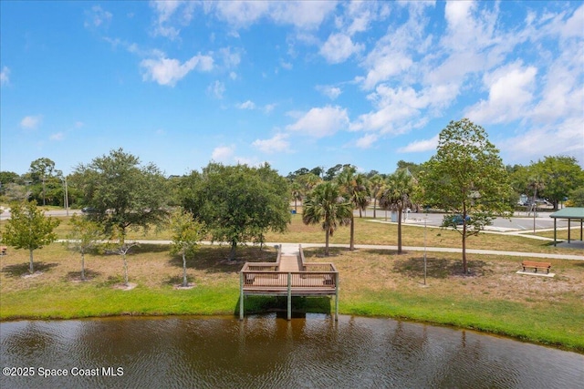955 Bartlett Ln, Rockledge, FL 32955 - dock area with a water view