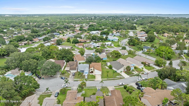 1734 Bluebird Ct, Melbourne, FL 32935 - aerial view of property and surrounding area with nearby suburban area