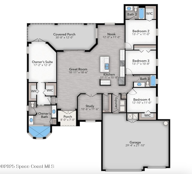 8025 Babcock St SE, Grant-Valkaria, FL 32909 - view of home floor plan