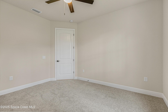 8025 Babcock St SE, Grant-Valkaria, FL 32909 - empty room featuring a ceiling fan and carpet floors