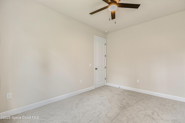 8025 Babcock St SE, Grant-Valkaria, FL 32909 - empty room featuring ceiling fan and light carpet