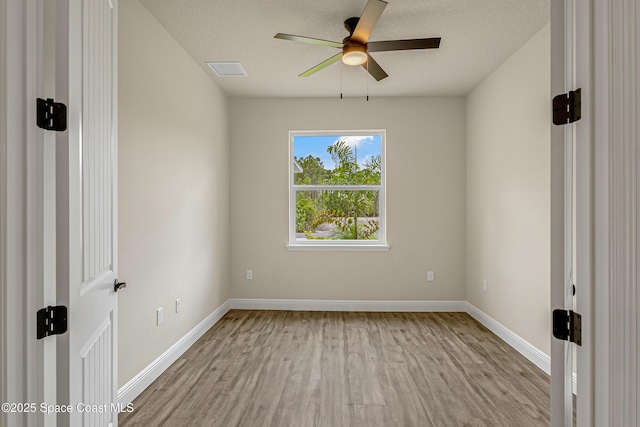 8025 Babcock St SE, Grant-Valkaria, FL 32909 - spare room featuring light wood finished floors and ceiling fan