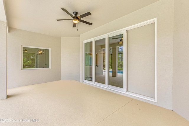8025 Babcock St SE, Grant-Valkaria, FL 32909 - view of patio featuring a ceiling fan