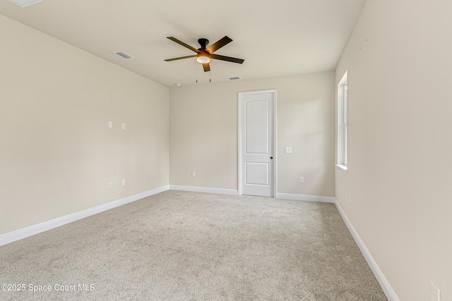 8025 Babcock St SE, Grant-Valkaria, FL 32909 - empty room with a ceiling fan and light carpet