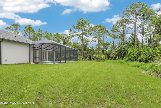 8025 Babcock St SE, Grant-Valkaria, FL 32909 - view of green lawn with glass enclosure