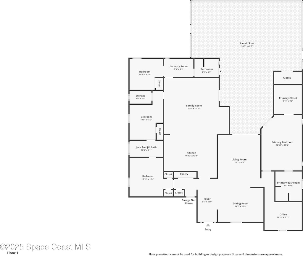 1045 Worthington Spring Dr, Melbourne, FL 32940 - view of property floor plan