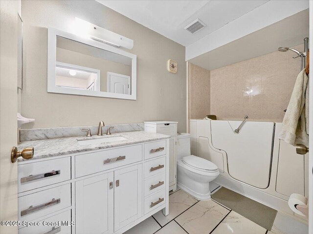 3116 Winchester Dr, Cocoa, FL 32926 - bathroom with marble finish floors and vanity