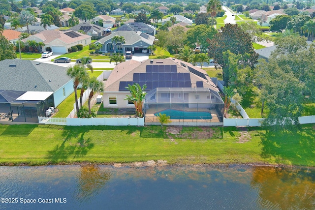 401 Stonehenge Cir, Rockledge, FL 32955 - aerial view of residential area featuring a nearby body of water