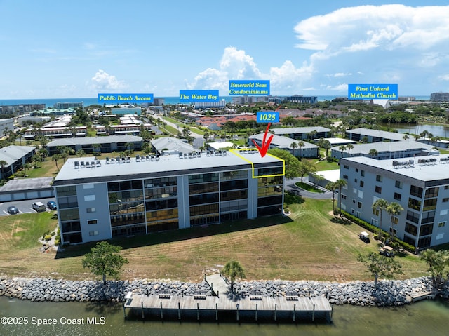 3799 S Banana River Blvd Unit 1025, Cocoa Beach, FL 32931 - aerial view of a nearby body of water